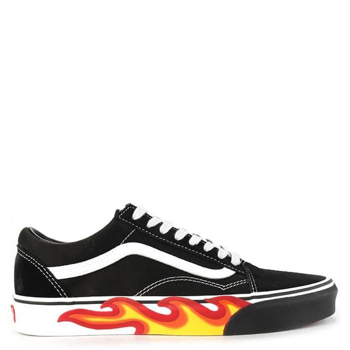 vans old skool sparkle flame