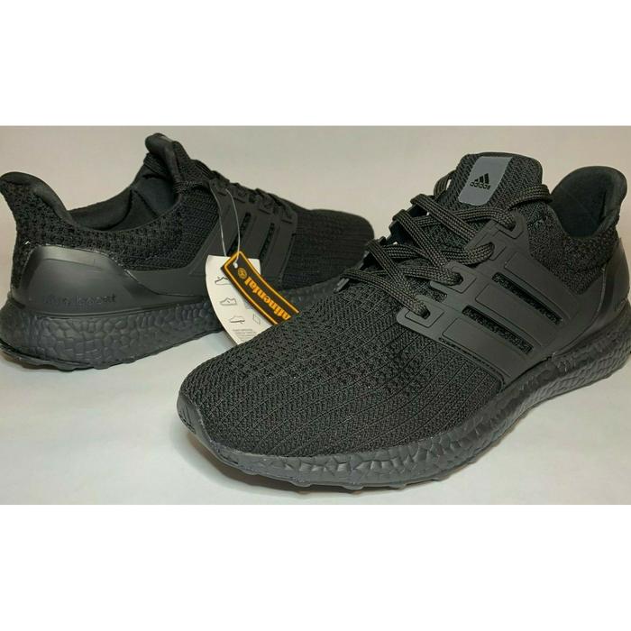 Sepatu Sport Adidas Ultraboost Triple Black Original Made In China