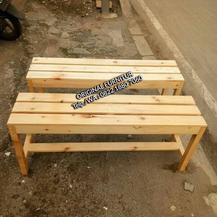 Gambar kursi panjang/bangku panjang/tempat duduk kayu/kursi kayu/bangku kayu dari ORIGINAL FURNITUR undefined Tokopedia