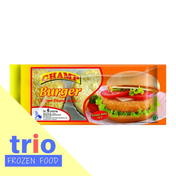 Gambar Champ burger nugget isi 6 dari Trio frozen ciwastra undefined Tokopedia