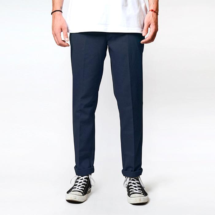 Gambar DICKIES-WE872 Slim Straight Tapered Fit Pant-Dark Navy - Dark Navy, 28 dari Traffik Store undefined Tokopedia