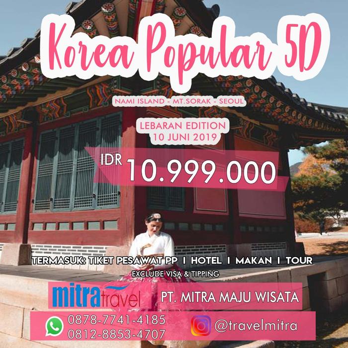 Gambar TOUR MURAH! KOREA POPULAR 5D LEBARAN JUNI dari MITRA MAJU WISATA undefined Tokopedia