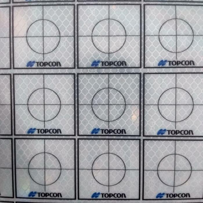 Gambar Reflector Sheet Reflective Tape Prisma Target Topcon 6x6cm dari Nusantara Survey undefined Tokopedia