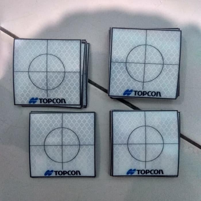 Gambar Reflector Sheet Reflective Tape Prisma Target Topcon 4x4cm dari Nusantara Survey undefined Tokopedia