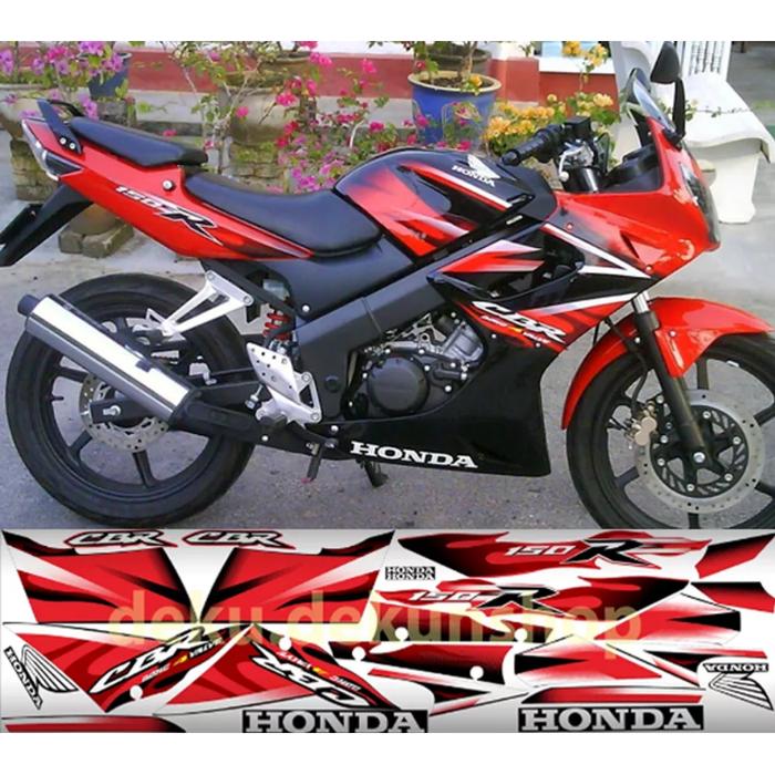 Jual Stiker Cutting Honda Striping Cbr Old 150 Merah Kab