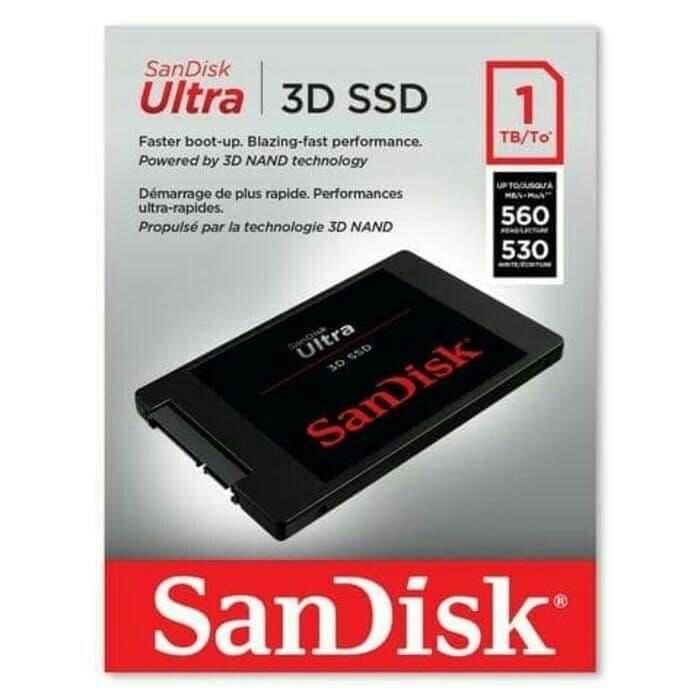 SANDISK SSD ULTRA 3D 1TB SSD ULTRA TB BERGARANSI RESMI di Ijokomp  Tokopedia