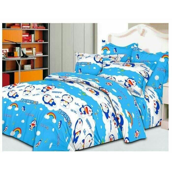 Jual Sprei Bed Cover Motif Doraemon Rainbow Uk 180 T 20 Cm Kota Depok Spreibaguscolection Tokopedia