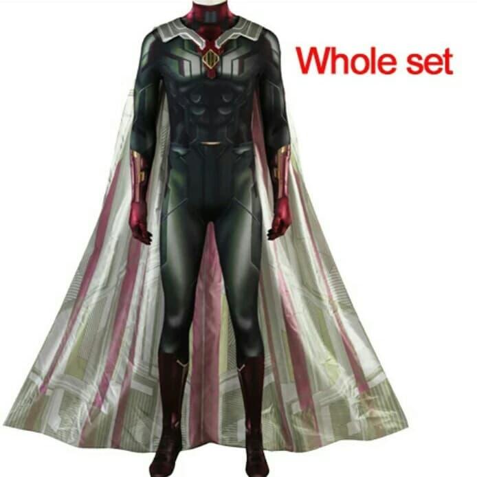 Gambar Avengers Infinity War Vision Cosplay Costume Halloween Costumes - Ukuran XS dari Sunidar Komputer undefined Tokopedia