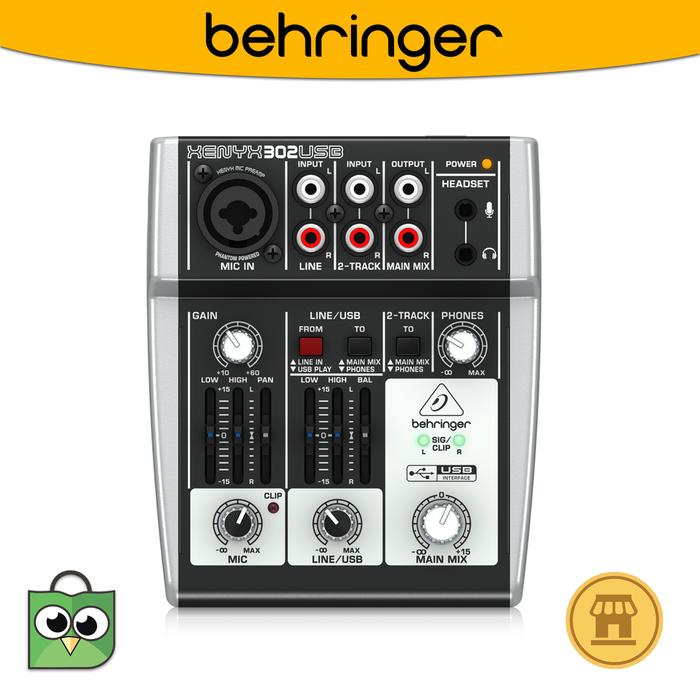 Gambar Mixer Sound System Behringer 302USB Original dari MM Music Store undefined Tokopedia