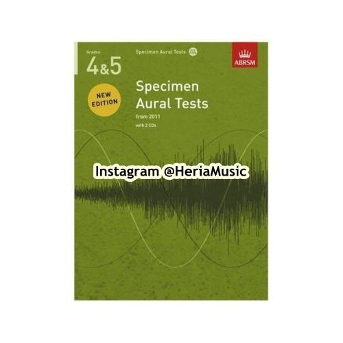 Gambar ABRSM Specimen Aural Tests Grade 4 & 5 with CD dari HERIA MUSIC undefined Tokopedia
