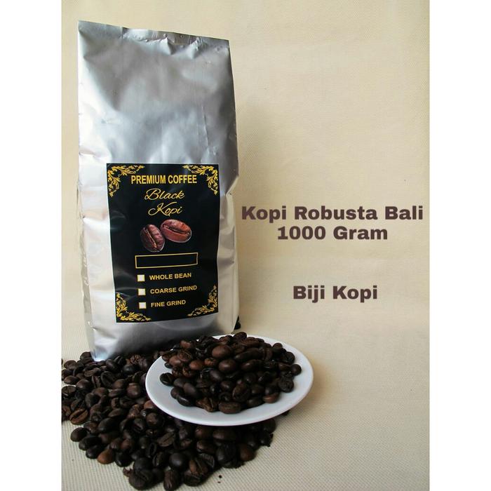 Gambar KOPI BALI 1000 GRAM - KOPI ROBUSTA BALI PEABERRY 1000 GRAM - BIJI KOPI dari BLACK KOPI undefined Tokopedia