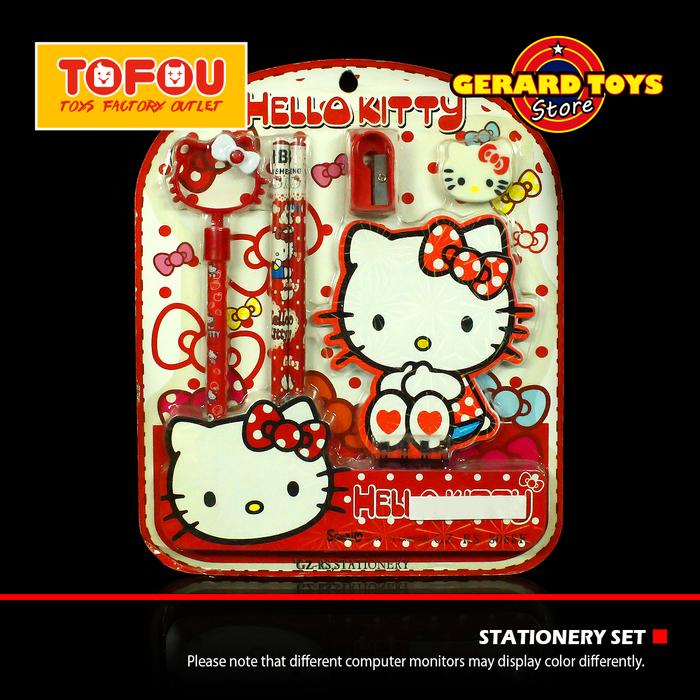 Gambar Stationery set Pensil Pack RS-8088K Hello Kitty Red MURAH BANGET dari GERARD TOYS undefined Tokopedia