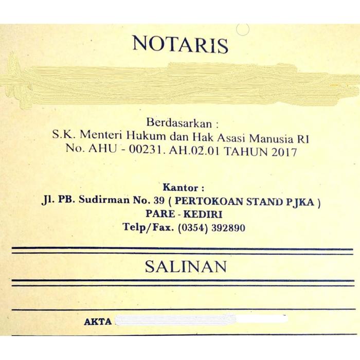 Jual Jasa Perubahan Anggaran Dasar Pt Kab Kediri Karya Indah Pare Tokopedia