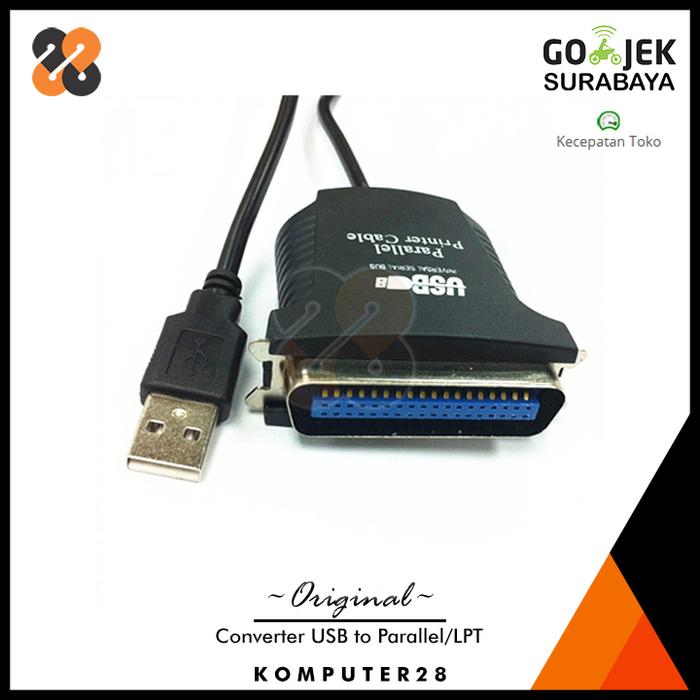Gambar Converter USB to Parallel Printer Cable - Kabel USB ke LPT dari Komputer28 undefined Tokopedia