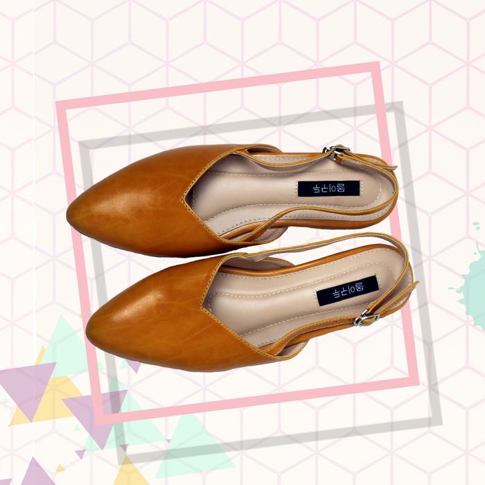 Gambar Flatshoes kulit impor korea dari HelmPro undefined Tokopedia