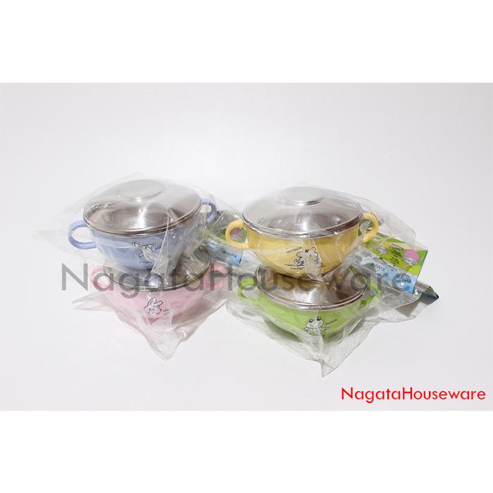 Gambar Kotak Makan Tutup Stainless /Kiddy Bowl w Kiddy Spoon IV Zebra 184286 - Kuning dari Galea Kitchenware OFFICIAL undefined Tokopedia
