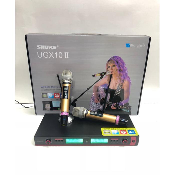Gambar microphone wireless SHURE UGX10 II mic Wireless ugx 10 dari vero elektronic undefined Tokopedia