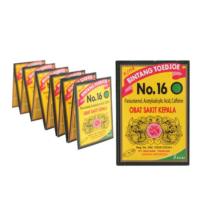 Gambar Puyer Bintang Toedjoe No. 16 Obat Sakit Kepala isi 120 sachet dari CV. Maju Sukses Mandiri undefined Tokopedia