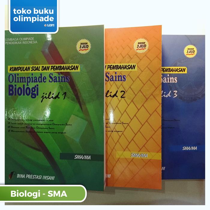 Jual Paket Kumpulan Soal Pembahasan Olimpiade Biologi Sma Jilid 1 2 3 Jakarta Timur Buku Olimpiade Lopi 