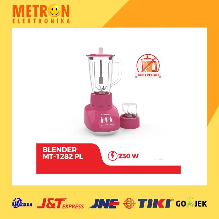Gambar MASPION MT-1282 BLENDER PLASTIK 1 LTR / MASPION MT 1282 PL / MT1282PL dari Metron Elektronika undefined Tokopedia
