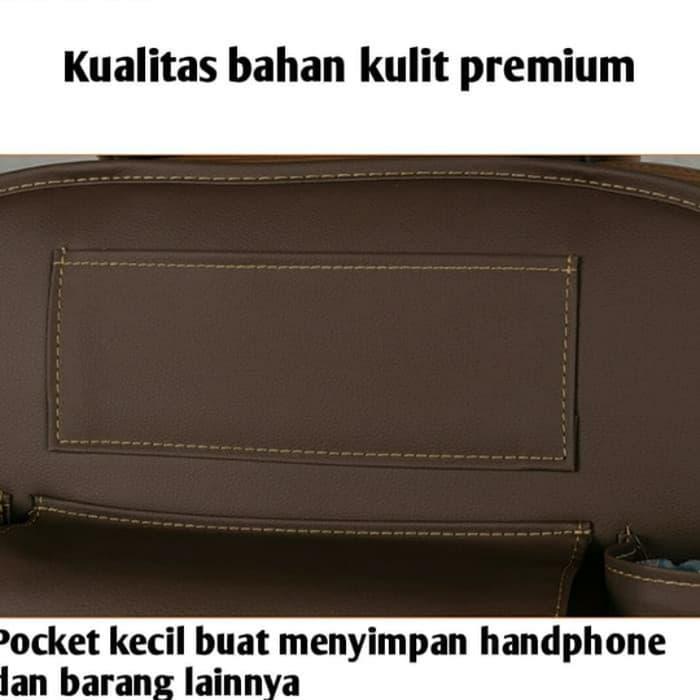 Gambar Car seat Tas belakang penyimpanan Kulit Premium Otom - Cokelat dari king_cihan undefined Tokopedia