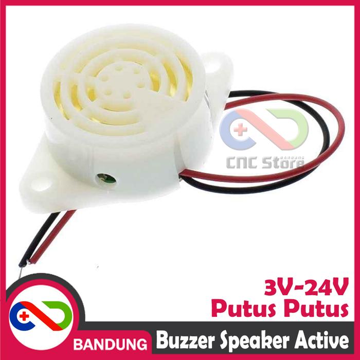 Gambar [CNC] SFM-27 BUZZER SPEAKER ACTIVE PIEZO INTERMITTENT PUTUS 3V-24V dari CNC STORE BANDUNG undefined Tokopedia