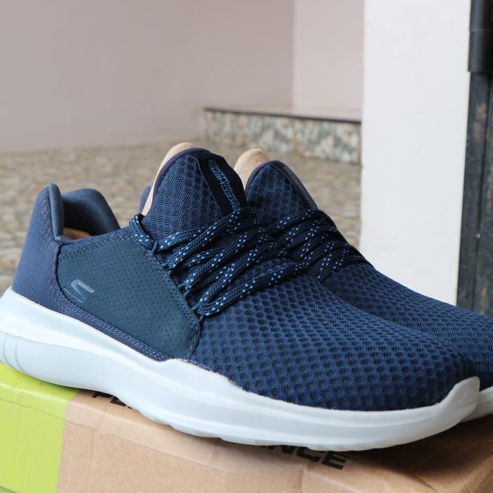 Jual Skechers men go run mojo navy Biru, 42 Kota Bekasi Cah