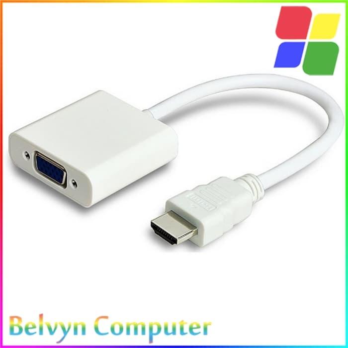 Gambar HDMI to VGA D-SUB Converter - Putih dari Belvyn Arts & Technology undefined Tokopedia