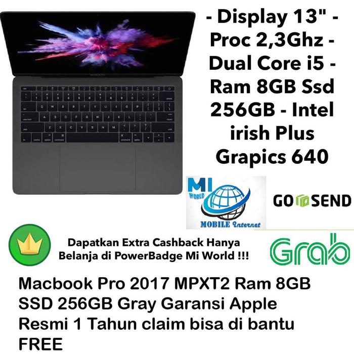 Jual Macbook Pro 2017 MPXT2 -13