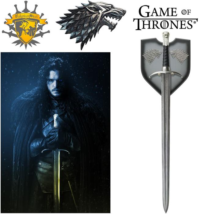 Gambar Pedang Valyrian Steel Game Of Thrones Longclaw Damascus sword Jon Snow dari Sasa Collectibles undefined Tokopedia