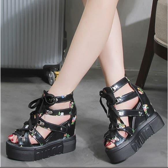Cantik Model Sepatu Wedges Jual Sepatu Wanita Wedges Cantik Tali