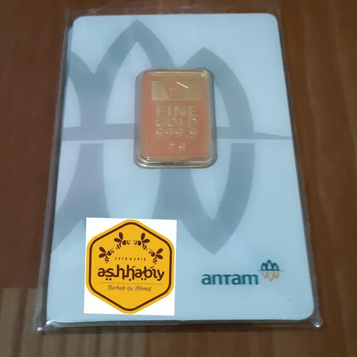Gambar Logam Mulia (LM) Emas Batangan ANTAM 5 Gram certicard (reinvented) dari Warung Ashhabiy undefined Tokopedia