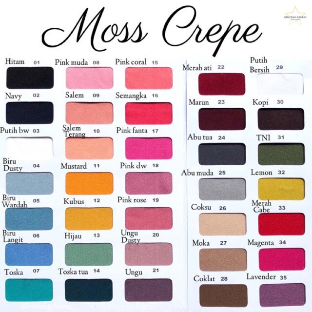 Jual 1 Meter Kain Moss Crepe Jakarta Barat Barangkualitas12 Tokopedia