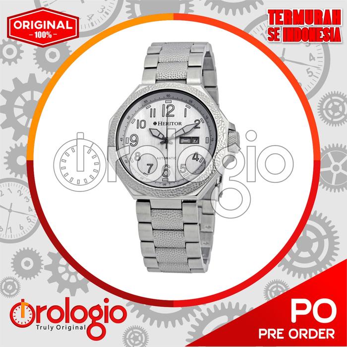 Jual Heritor HR5401 Men's Spartacus 316L Stainless Steel Silver Dial ORI -  Jakarta Pusat - orologio | Tokopedia