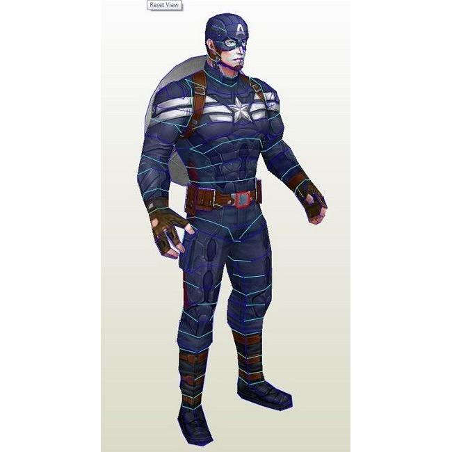 Gambar Papercraft Action Figure Captain America dari dearbestshop undefined Tokopedia