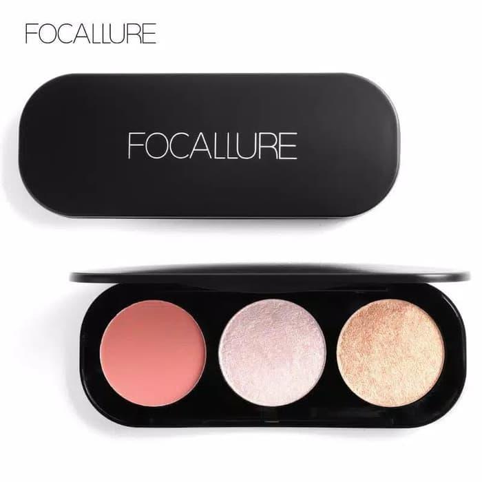 Gambar Focallure Blush Highlighter Bronzer Palette Make Up - 02 dari miss.beauty undefined Tokopedia