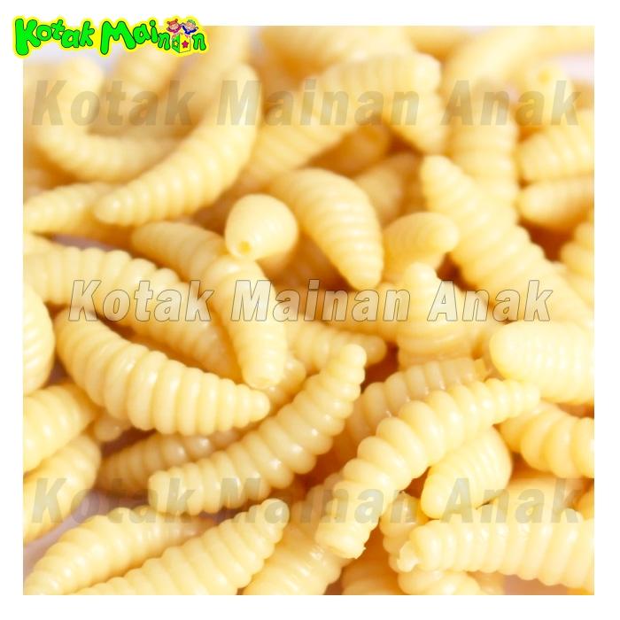 Gambar Umpan Ikan Belatung Maggot Ulat Tiruan Pancing Soft Lure Mancing dari Kotak Mainan Anak undefined Tokopedia