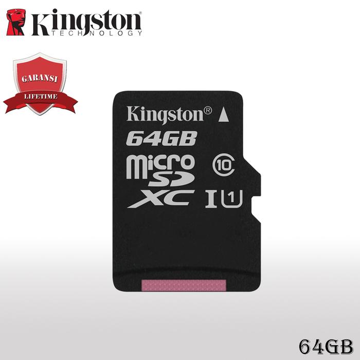 Gambar Kingston MicroSD Card Canvas Select Class 10 MicroSDXC 64GB dari Kenkez-com undefined Tokopedia