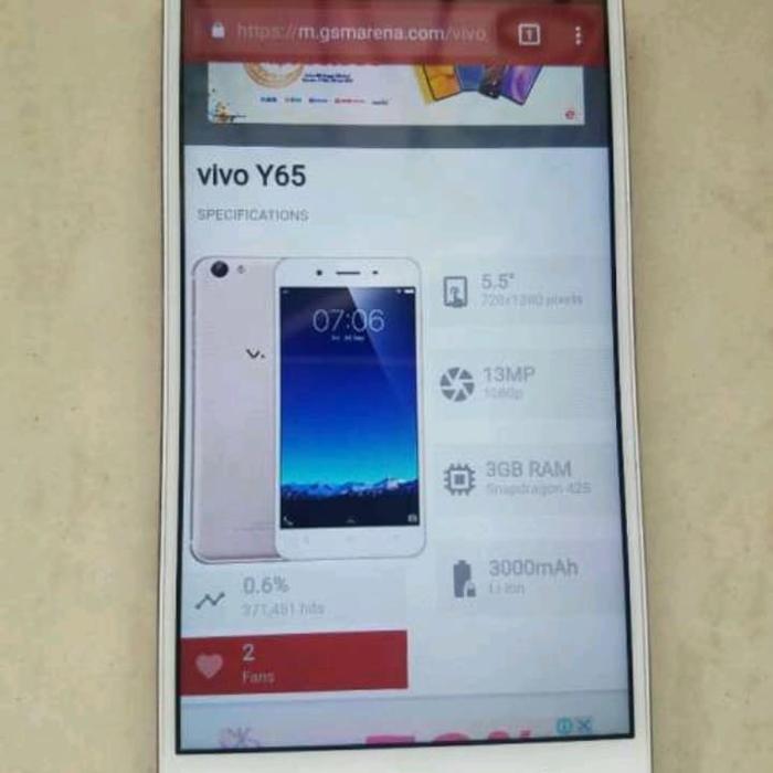 Jual Vivo Y65 Ram 3 32 Bekas Jakarta Barat Black Soil Tokopedia