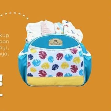 Gambar Tas perlengkapan bayi kecil momsbaby / Diaper bag mom's baby - Biru dari KKJ Jaya888 undefined Tokopedia