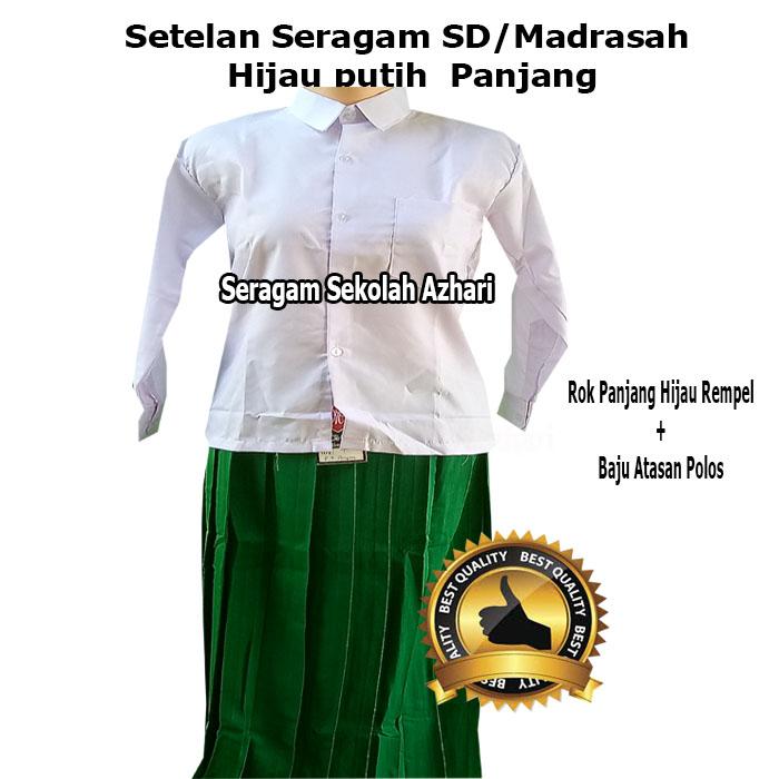 Jual Setelan Seragam Sd Madrasah Hijau Putih Panjang Wanita Seragam Sd Kab Indramayu Sedia Seragam Sekolah Tokopedia