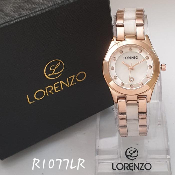 Gambar Jam Tangan Wanita Lorenzo Original New Best Seller - Rosegold Putih dari Groserba Murah undefined Tokopedia