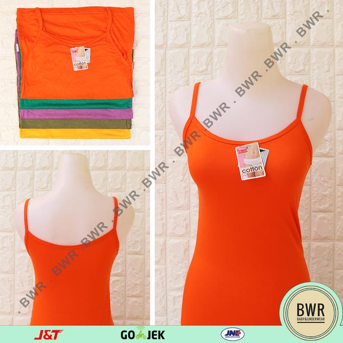 Gambar TANGTOP COTTON WARNA | Kaos Dalam Wanita Dewasa Tali Kecil | Warna dari Bwr Mart Grosir undefined Tokopedia