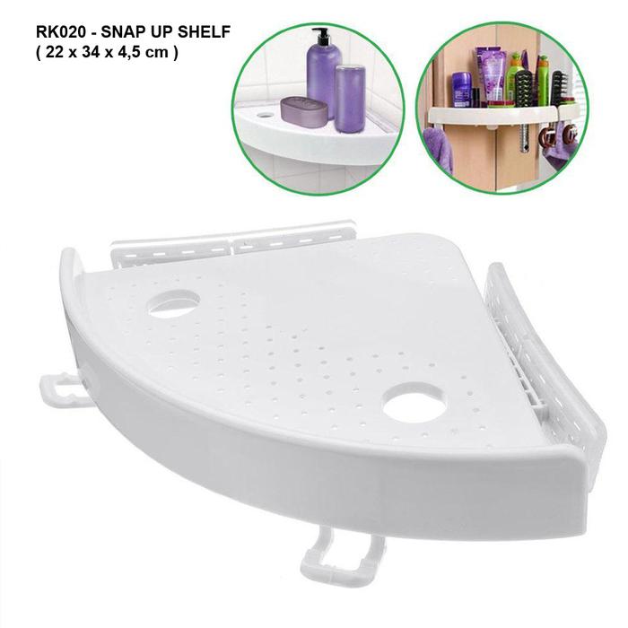 Gambar Snap Up Shelf / Rak Kamar Mandi siku dari Sungguh Baik undefined Tokopedia