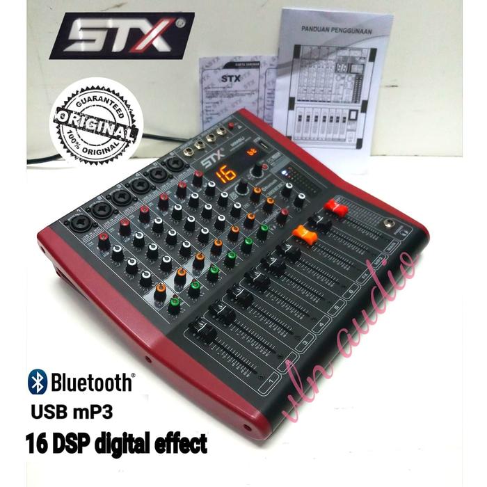 Gambar mixer audio STX 6 channel bluetooth ORIGINAL GARANSI RESMI STX dari VLN audio shop undefined Tokopedia