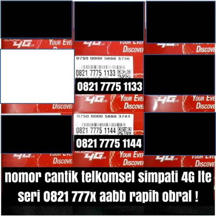 Gambar kartu perdana simpati telkomsel 4G lte nomor cantik rapih harga obral dari nomercantikrio undefined Tokopedia