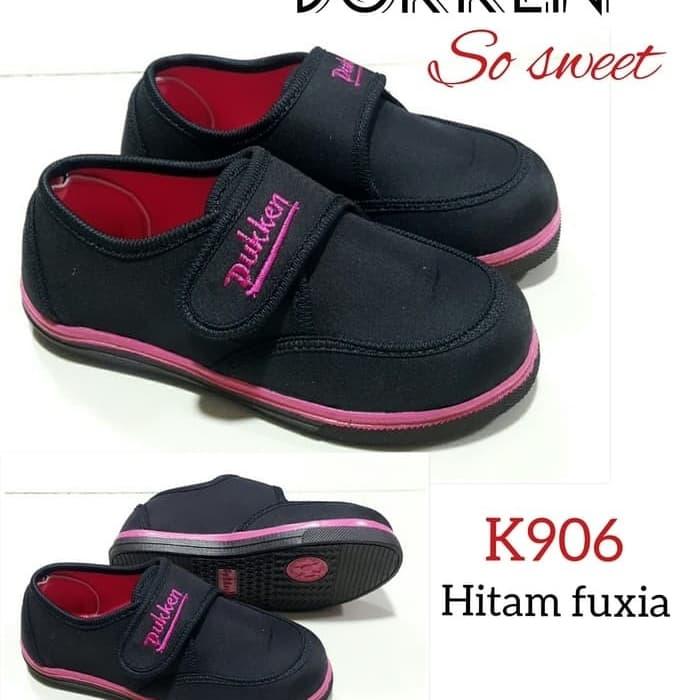 Sepatu Sekloah Anak Perempuan Hitam Black Pink Pre School TK SD 32, Merah  Muda di Toko Yumika Tokopedia