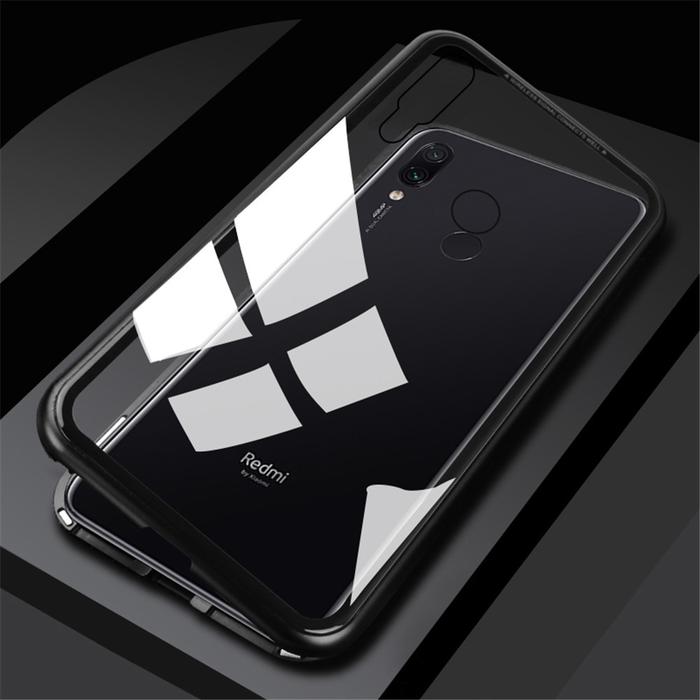 Gambar Xiaomi Redmi Note 7 Note7 Luxury Magnetic Case Metal Glass Back Cover - Hitam, Redmi Note 7 dari 17 Agustus Case undefined Tokopedia