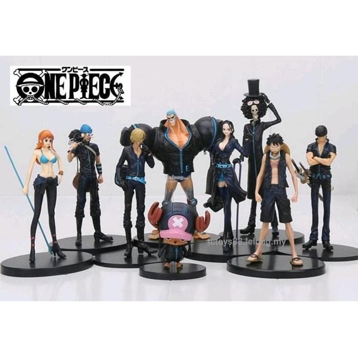 Jual Action Figure One Piece 1 Set 7 pcs Black suit Kota Bandung