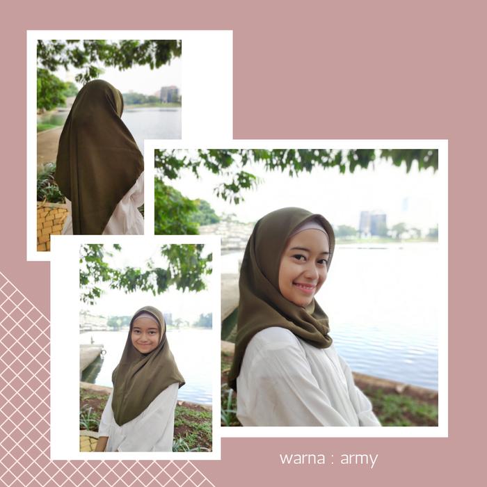 Gambar Jilbab Instan - Varian Hijau - Army dari Ciella Shop undefined Tokopedia